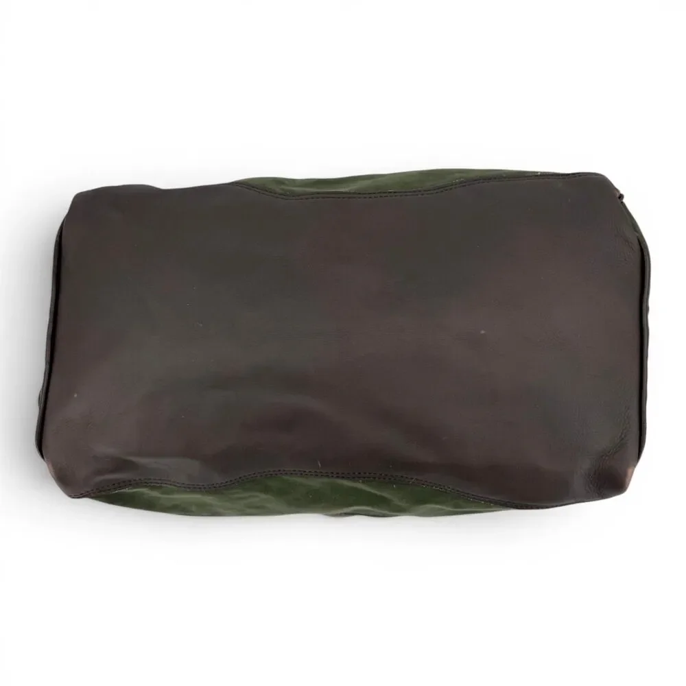 Duluth Pack Canvas Leather Weekender Duffel Bag Olive Drab 33L